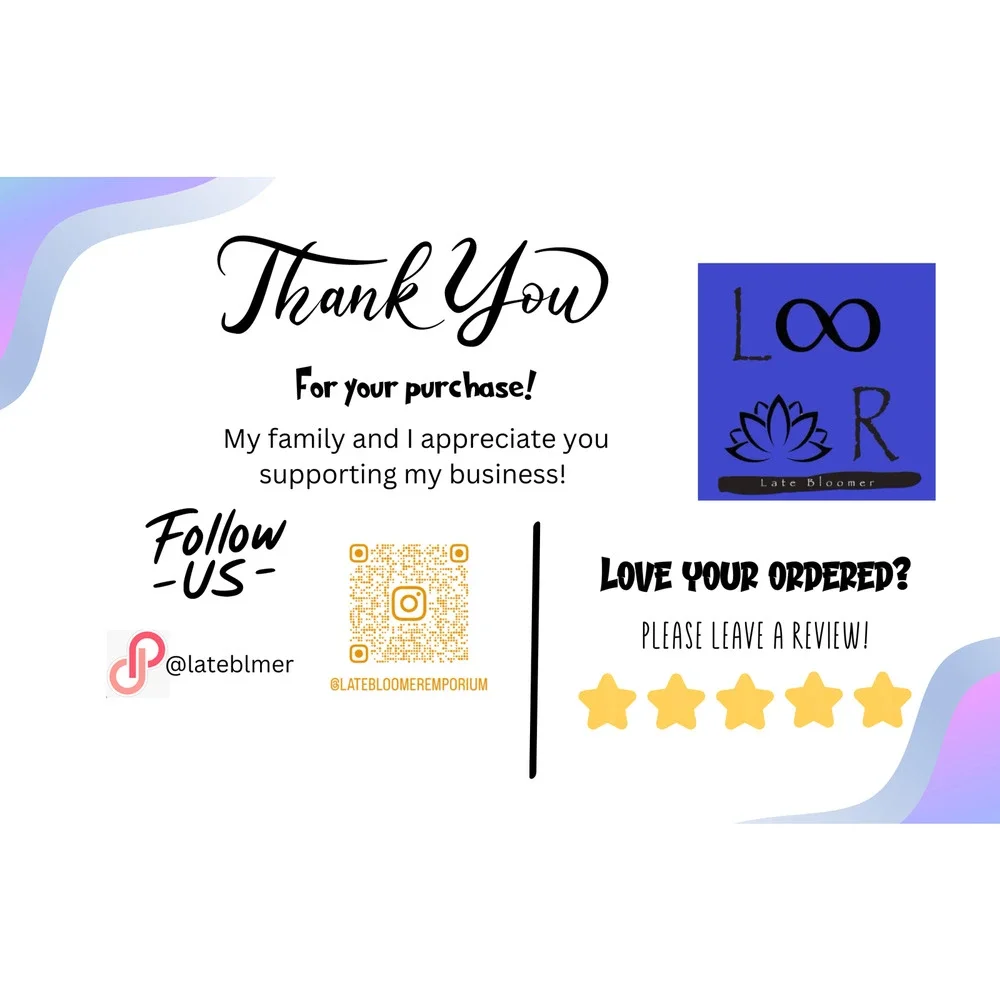 Custom Made Thank You Cards 50 Count